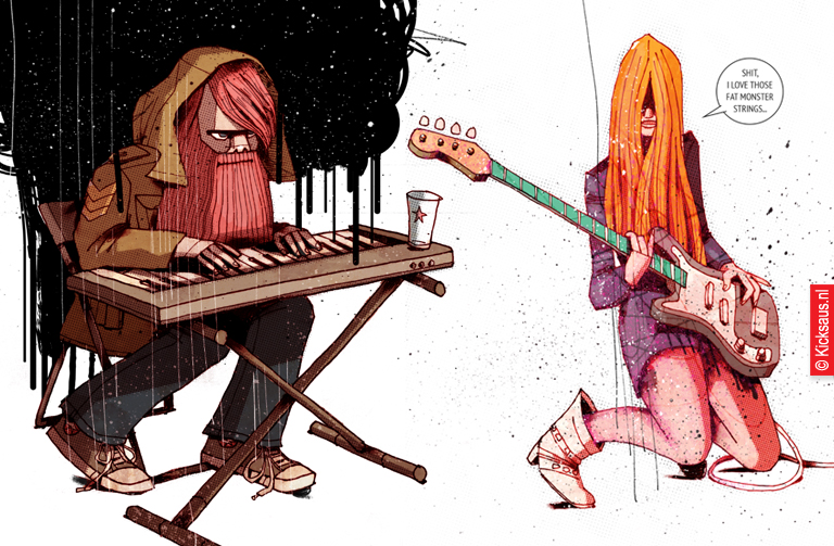 KICKSAUS_DRAWING_MUSICIANS